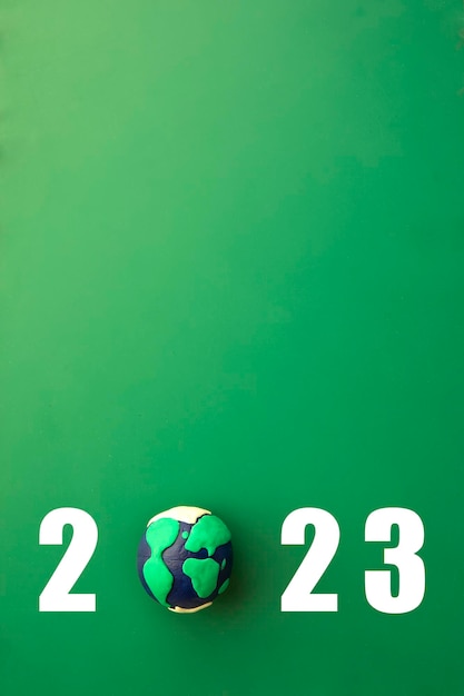 2023 Happy New Year Earth Care poster verticale