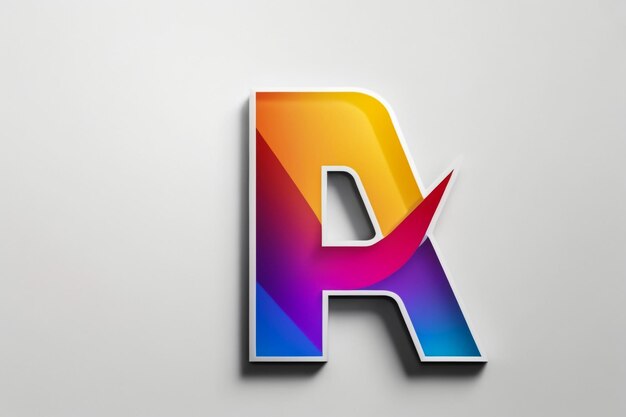 3d a gradient letter design lettering typography retro and comic theme Vector illustration