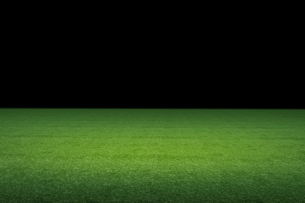 3d che rende il campo di calcio vuoto di notte