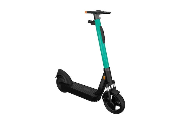 3d che rende realistico scooter elettrico blu sedia per il trasporto