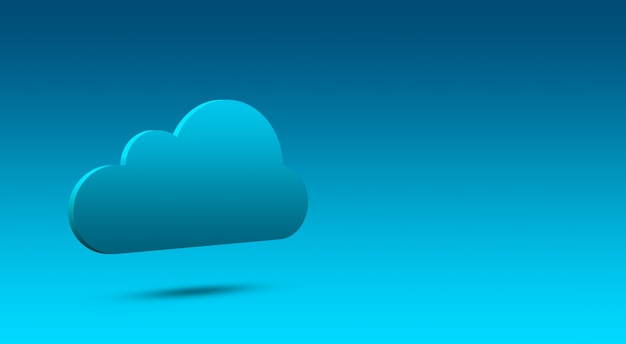 3d cloud,  cloud icon