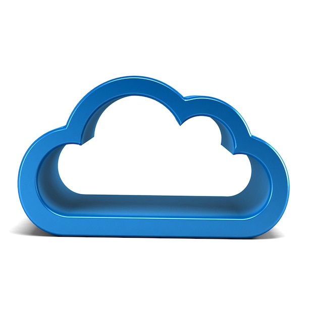 3D Cloud Shinny Edges and Open Rendering Illustration
