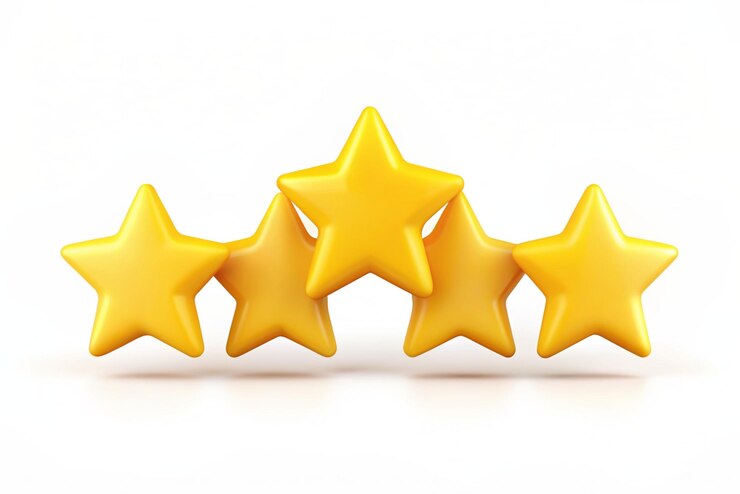 3D Customer review concepts Reviews stars with good and bad rate Online feedback survey or review concept Trendy and modern vector in 3d style