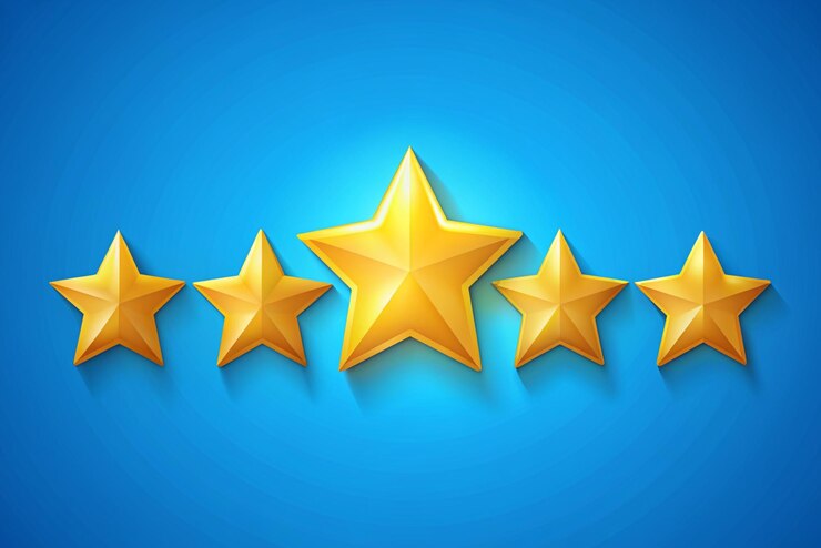 3D Customer review concepts Reviews stars with good and bad rate Online feedback survey or review concept Trendy and modern vector in 3d style