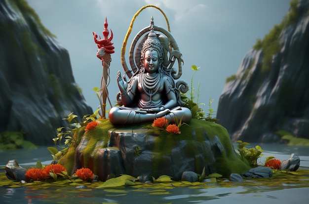 3D Cute Om Namah shivaya