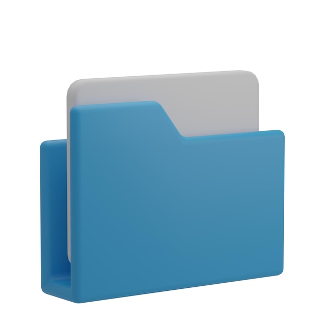 3d file manager illustration