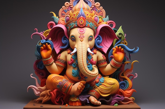 3d Ganesha ganpati staute