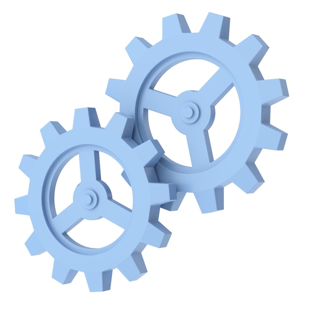 3D gear Setting icon 3D illustration