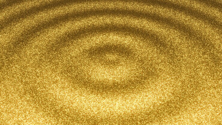 3d gold glitter waves