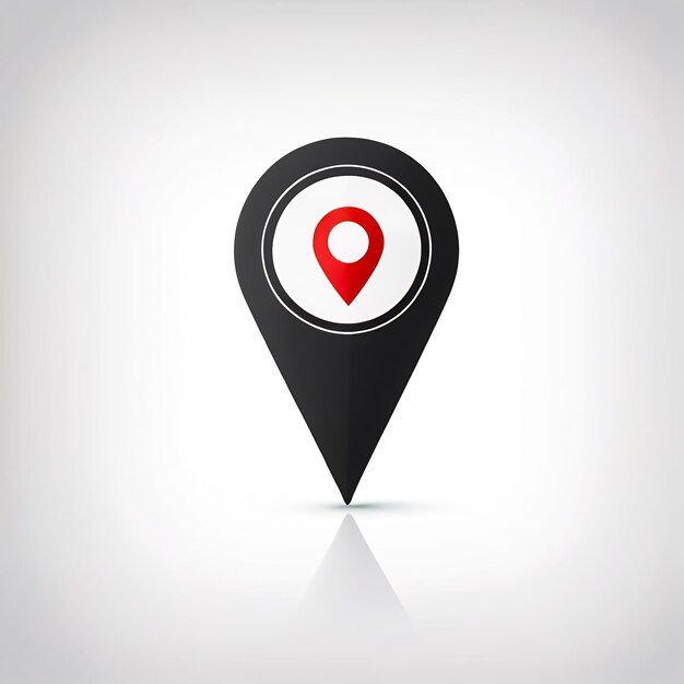 3d gps icon pin marker location map pointers