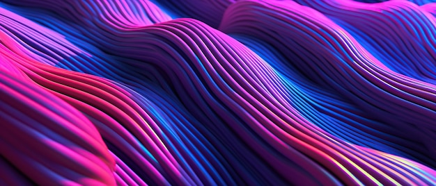 3d gradiente astratto tech vaporwave stile IA generativa
