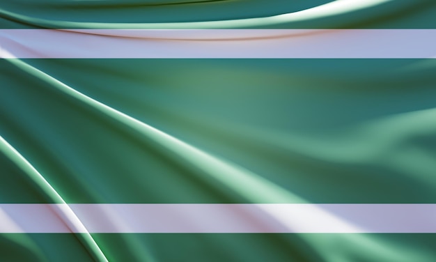 3d illustrazione della bandiera di ingenio in tessuto ondulato
