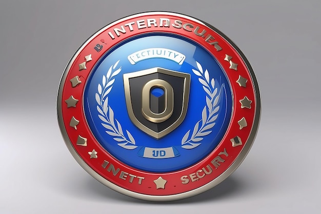 3d internet secirty badge