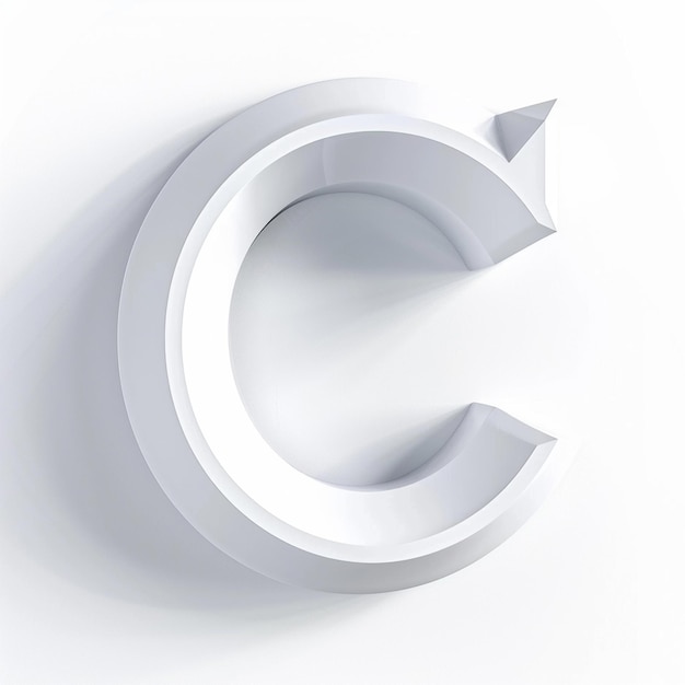 3D letter logo 3D design grafico 3D stile tipografico