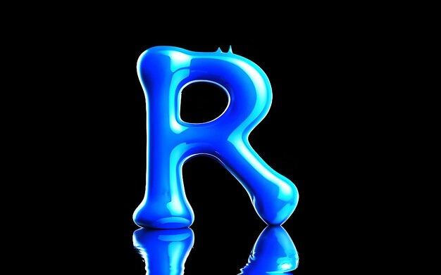 3D LIQUID FONT R