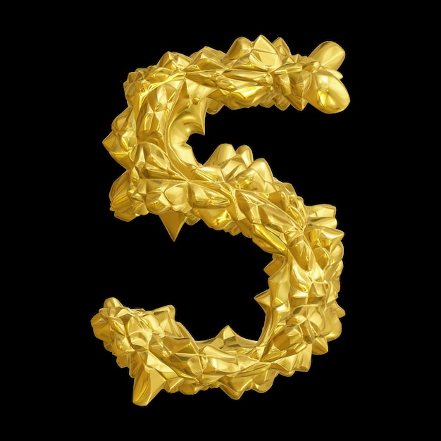 3d numero d'oro 5 per il concetto di matematica e istruzione