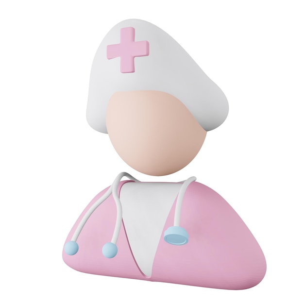 3D Nurse Illustration