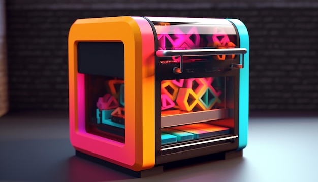 3D printer C4D pop art design rendering di alta qualità 8K
