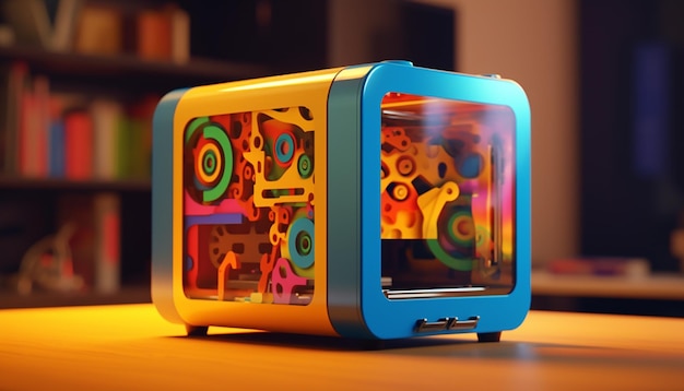 3D printer C4D pop art design rendering di alta qualità 8K