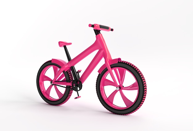 3D Render Concept of Modern Cycling 3D art design illustrazione.