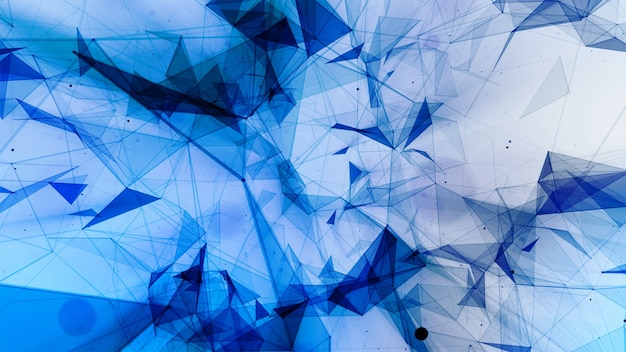 3d rendering abstract background on the basis of plexus