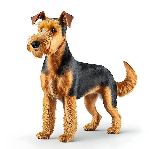 3d Rendering Airedale Terrier Animal AI Generative
