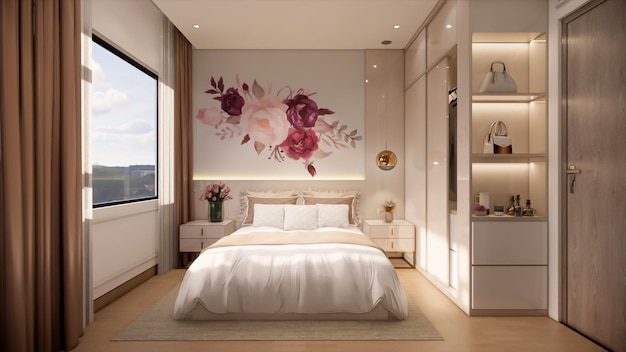 3d rendering appartamento interior design