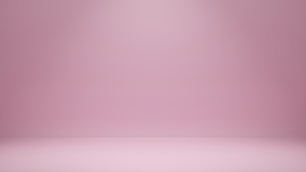 3d rendering, empty pink color studio room background with copy space for display product or banner website