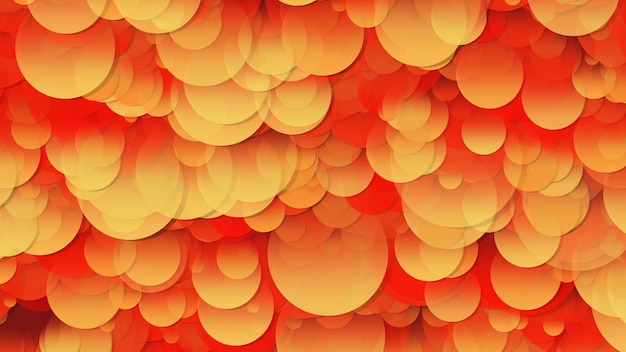 3d rendering of an array of circles circles of different sizes in space