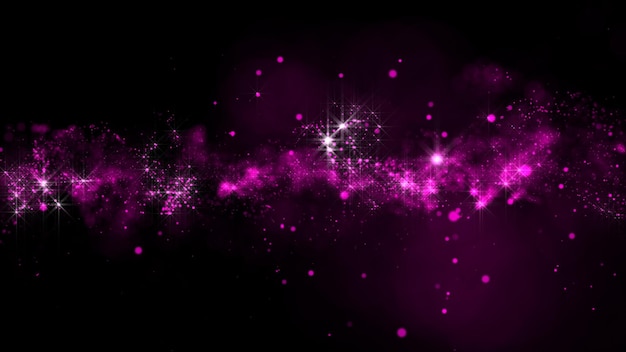 3D rendering of bright abstract cloud from particle structure