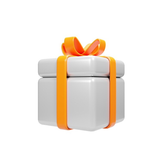 3d rendering online shopping gift icon Shopping gift icon concept