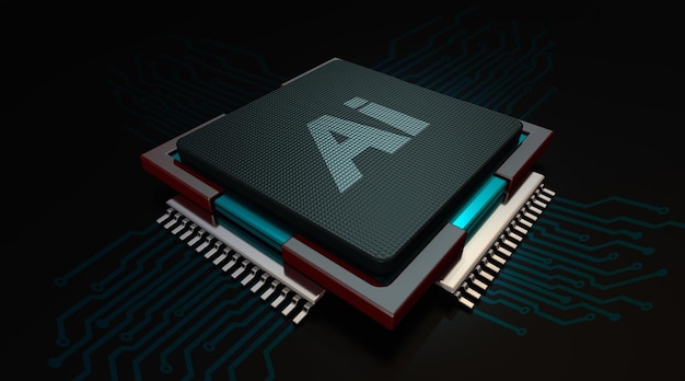 3d rendering processor concept for programmers holidays it sphere