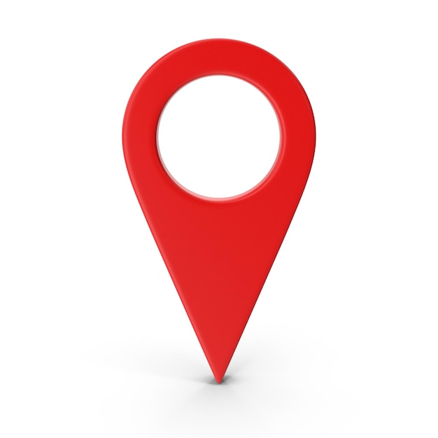3D Rendering Realistic Location map pin GPS pointer markers GPS location symbol maps and navigation