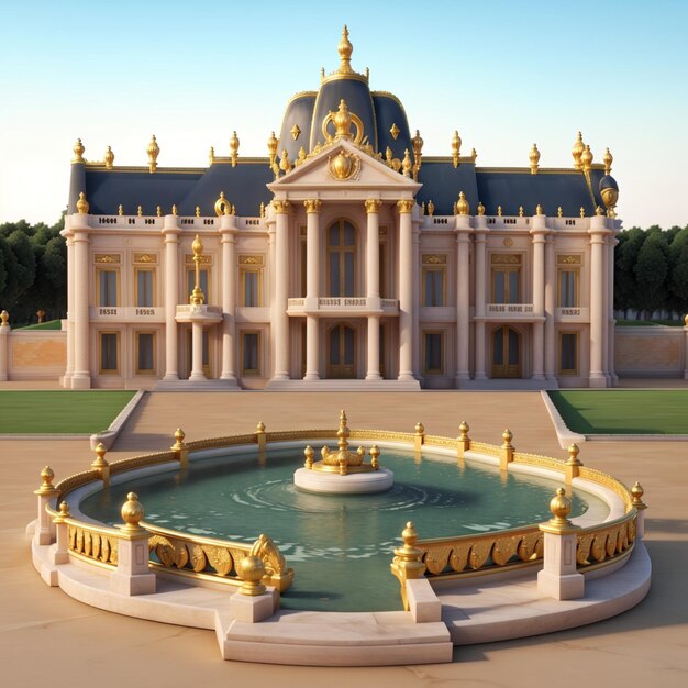 3d reso Palazzo di Versailles