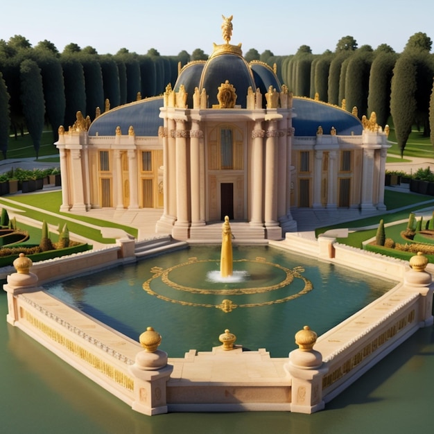 3d reso Palazzo di Versailles