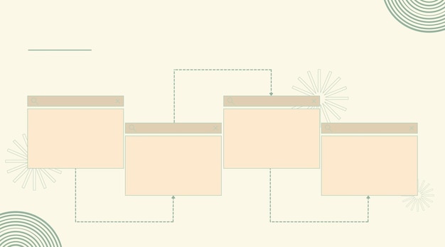 4 opzioni grafico della struttura di progettazione infografica e modello di presentazione Illustrazione vettoriale