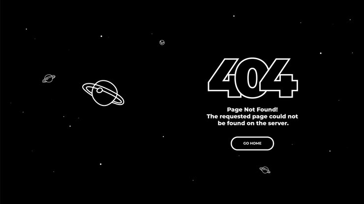 404 Page not found error Vector layout template
