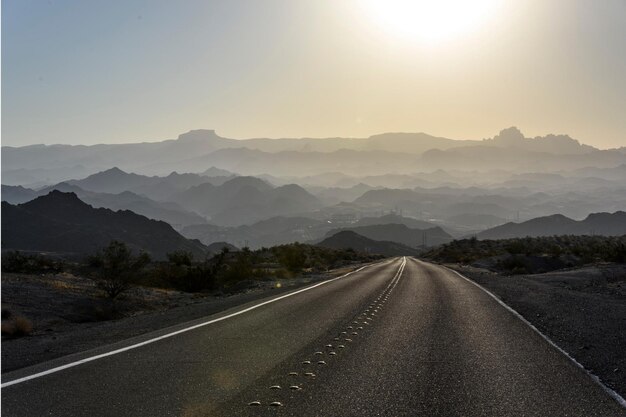 4K Image Morning Light on Road to Desert Canyon Fotografia paesaggistica panoramica