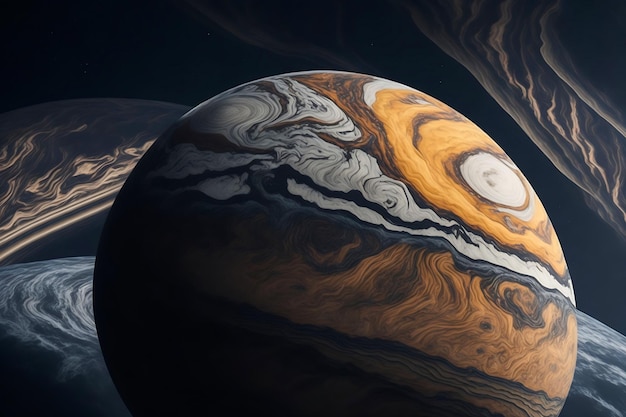 4K pianeta Giove carta da parati