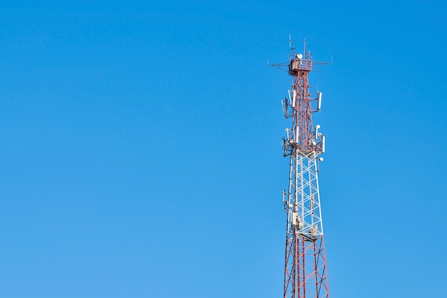 5G TV radio tower, copia dello spazio