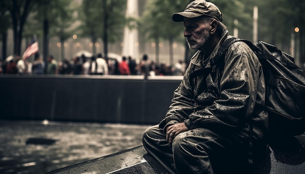 911 memorial day fotografia Tristezza e desiderio 11 settembre Patriot Day Servizio fotografico emotivo