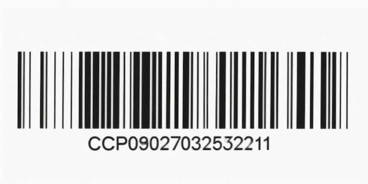 Photo a barcode with a barcode on it