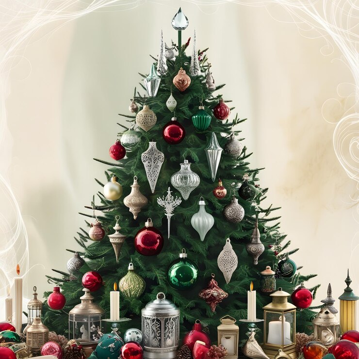 A beautifully arranged collection of Christmas