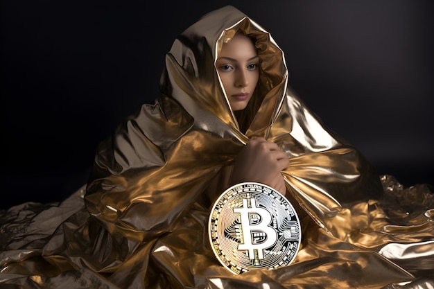 a_bitcoin_siede_sulla_cima_delle_banconote