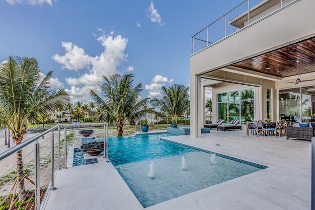 A bordo piscina della casa in Florida