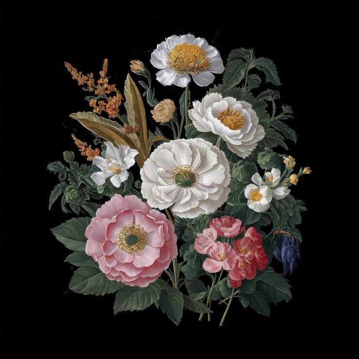 a bouquet of flowers with the word flowers on the bottom