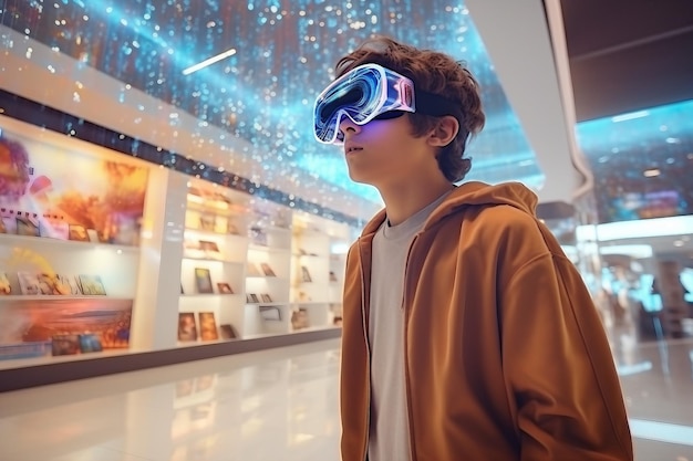A Boy 3D Mall Adventure Generativo Ai