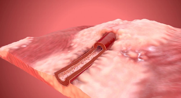 A causa dell'aumento di sodio e aldosterone nel restringimento dell'arteria sanguigna