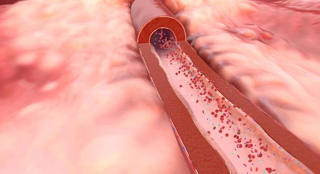 A causa dell'aumento di sodio e aldosterone nel restringimento dell'arteria sanguigna