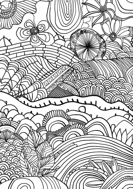 a collection of hand drawn illustrations including the word  the word
